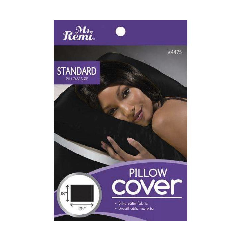 Silky Satin Pillow Case - Black