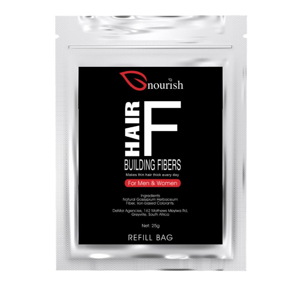 Nourish Hair Building Fibers Refill Bag Black-25g