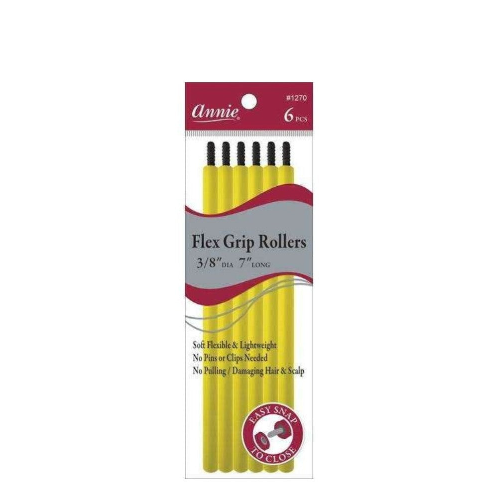 Annie Bendy Rollers - 9.5mm x 178mm (6pc Yellow)
