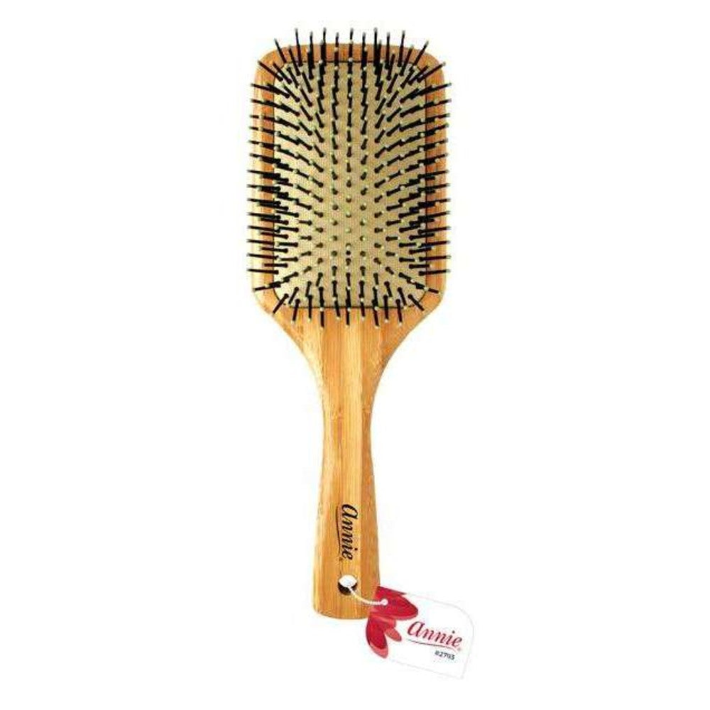 Bamboo Paddle Brush - Nylon Bristles