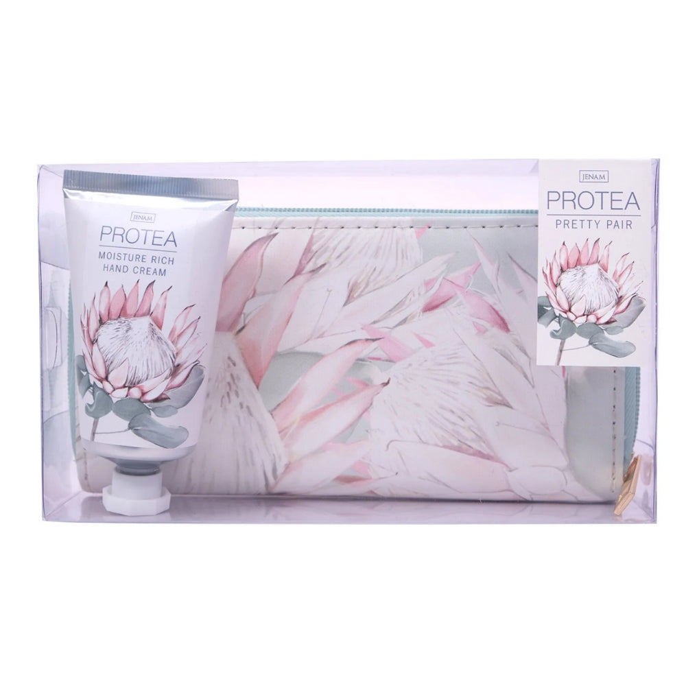 Protea Pretty Pair - 50ml Hand Cream & Wallet (19 x 10cm)