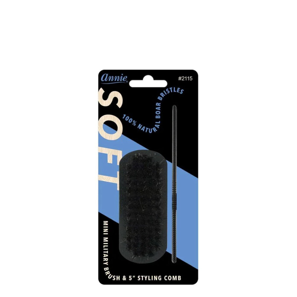 Annie Mini Military Brush & Comb Set