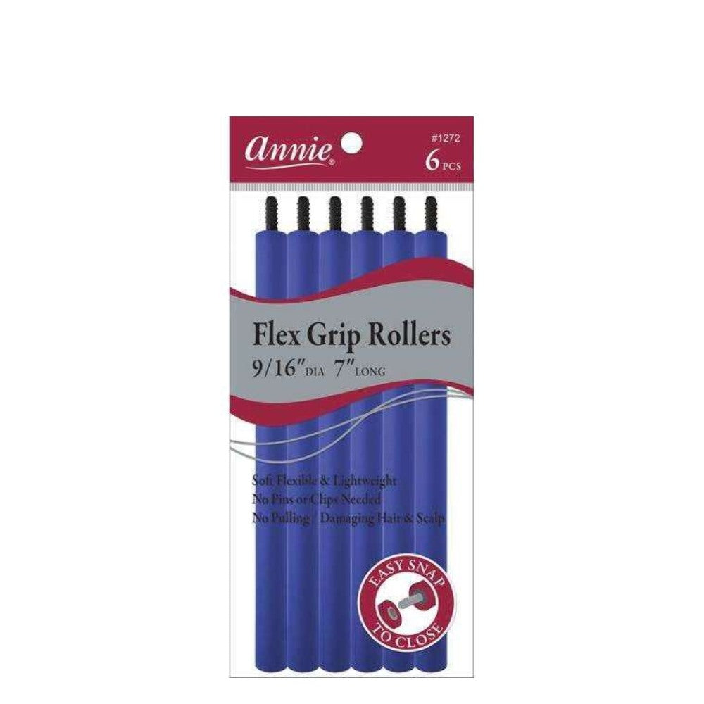 Annie Bendy Rollers - 14.3mm x 178mm (6pc Blue)
