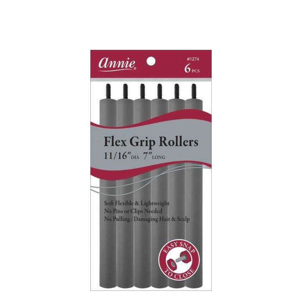 Annie Bendy Rollers - 17.5mm x 178mm (6pc Grey)
