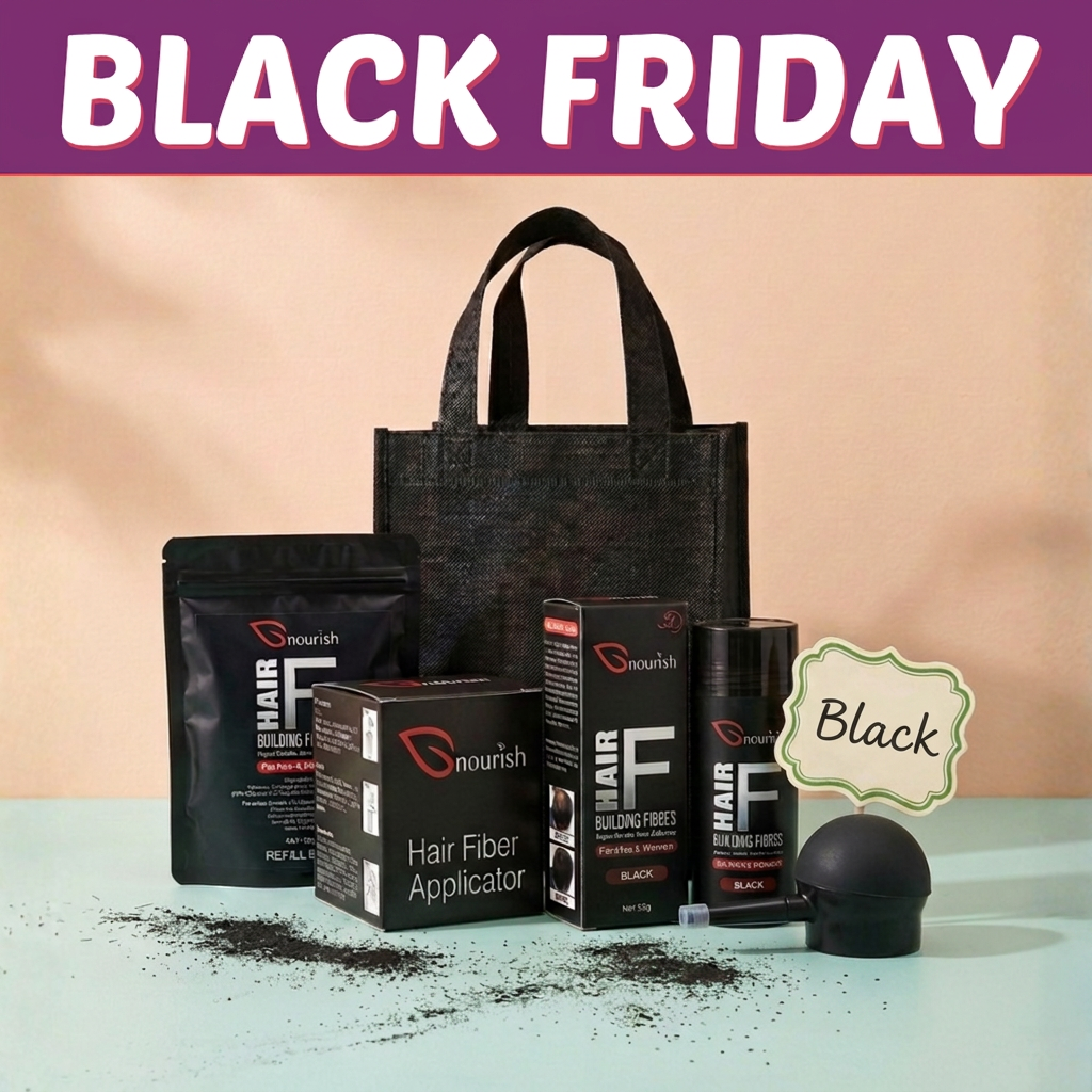 Black hair fibre set artwork