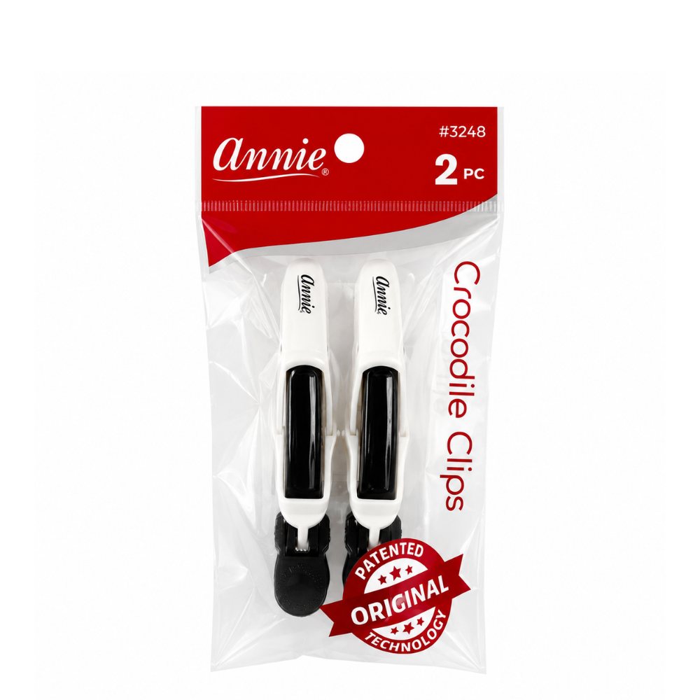 Annie Crocodile Clips – Black & White 2 Pack