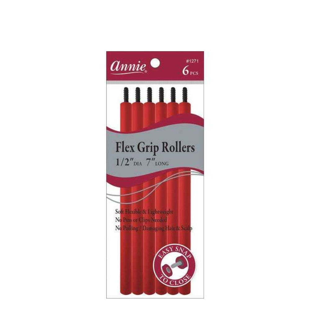 Annie Bendy Rollers - 12.7mm x 178mm (6pc Red)