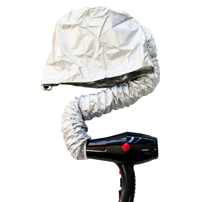 Silver Soft Hood Hair Dryer Attachment