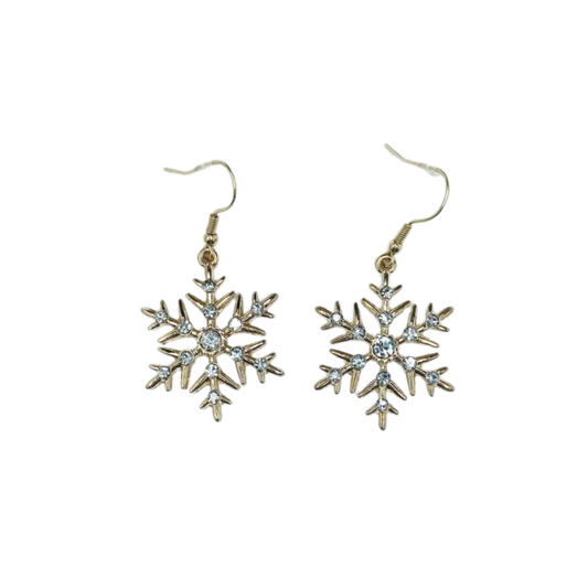 Snowflake Drop Earrings