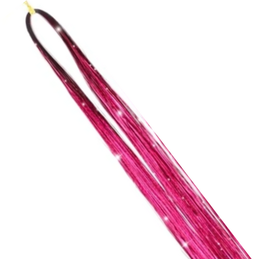 Hot Pink Hair Tinsel - 91cm