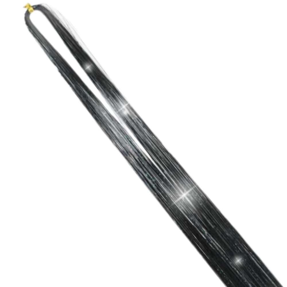 Black Hair Tinsel - 91cm