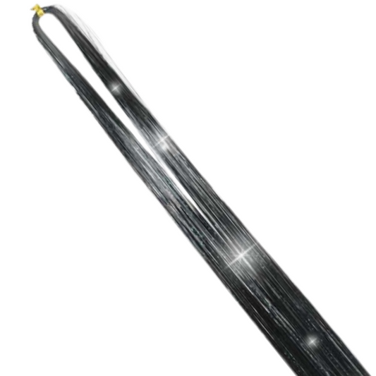 Black Hair Tinsel - 120cm