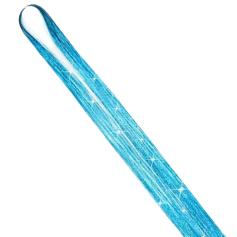 Blue Hair Tinsel - 91cm