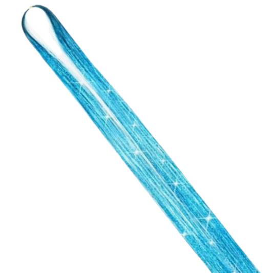 Blue Hair Tinsel - 120cm