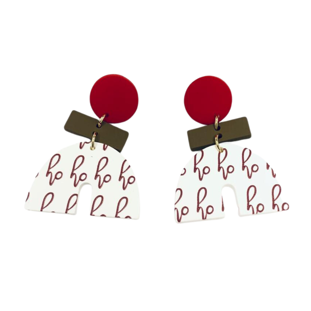 HoHoHo Christmas Earrings