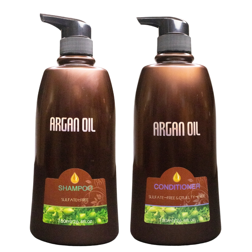 Moroccan Argan Oil Sulfate Free Shampoo & Conditioner Set - 750ml