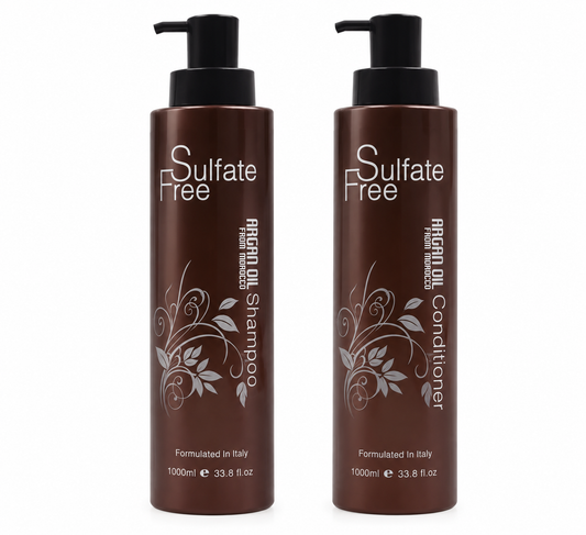 NUSPA Argan Oil Shampoo & Conditioner Pack – 2 x 1L