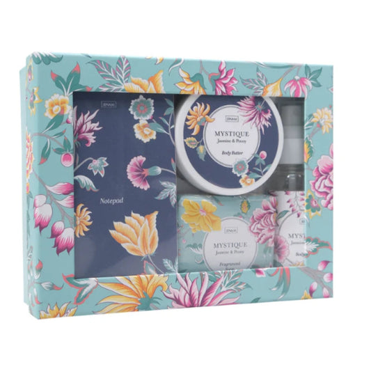 Mystique Thoughtful Moments - 50g Body Butter,  60ml Body Spray,  90g Soap & Notepad (8 x 14cm
