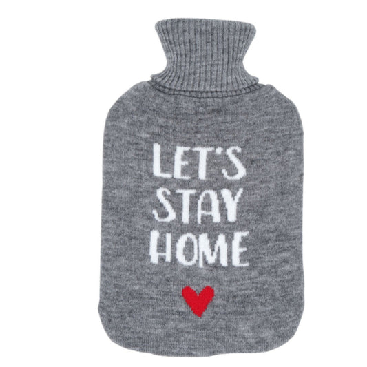 Cosy Hot Water Bottle (Knit - Let's Stay Home) 2 Litre