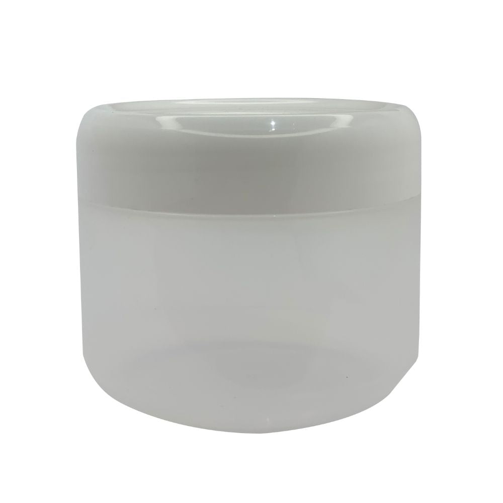 250ml Clear Jar and White Lid