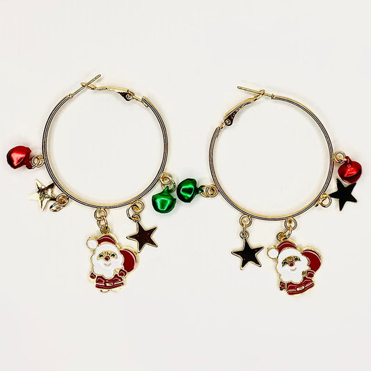 Christmas Hoop Earrings