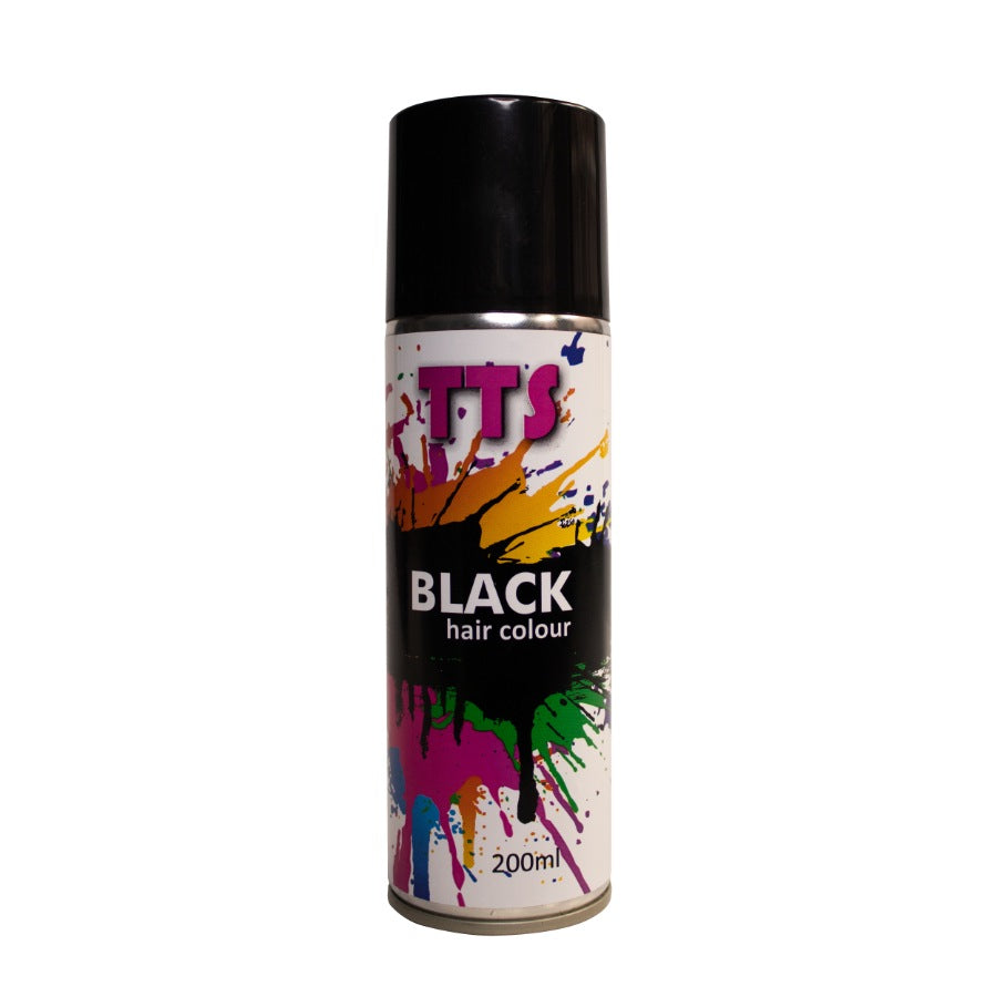 TTS Black Hair Colour Spray - 200ml