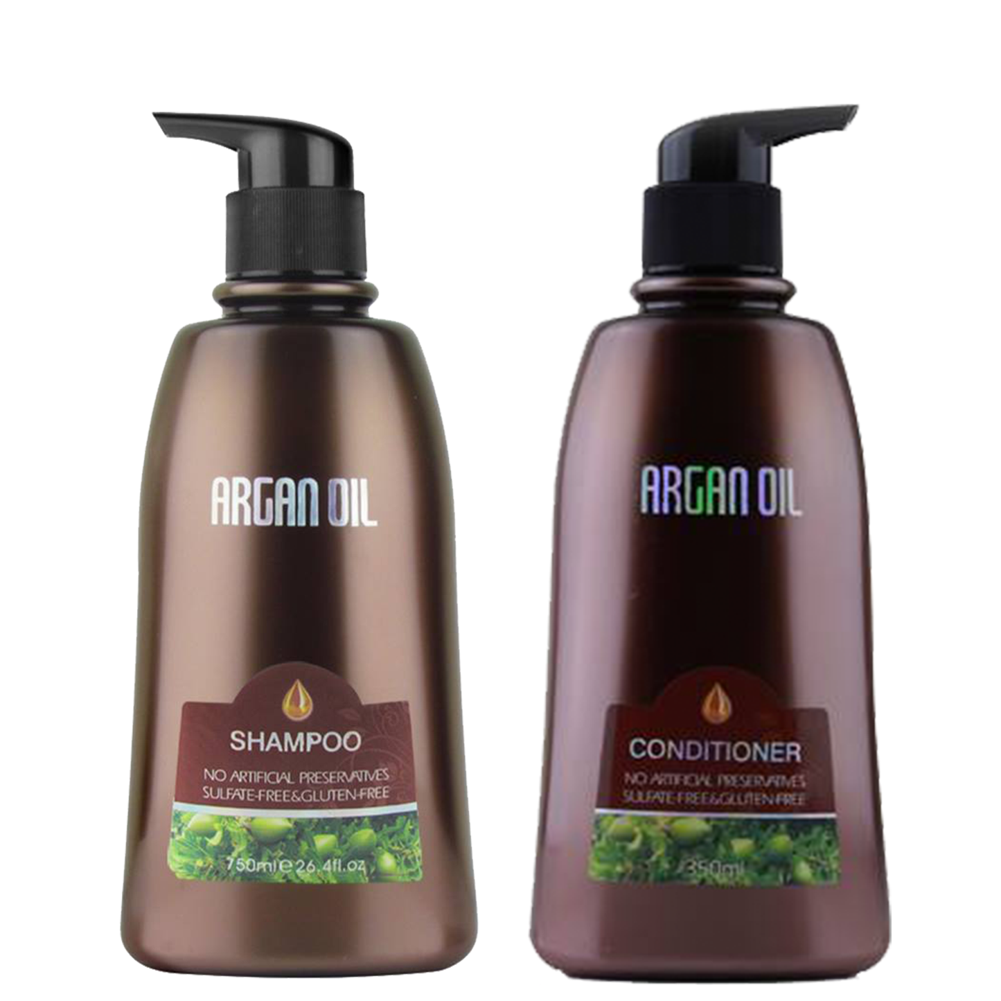 Argan Oil Sulfate Free Shampoo & Conditioner Set - 750ml
