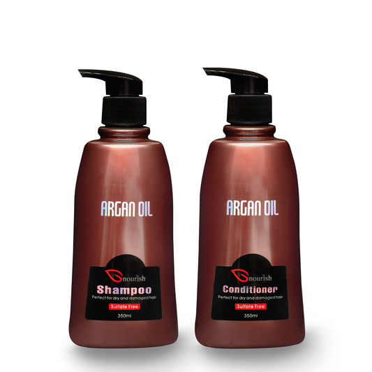 Argan Oil Sulfate Free Shampoo & Conditioner Set - 350ml