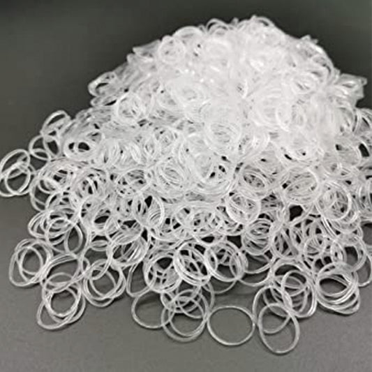 Mini Hair Bands - Clear