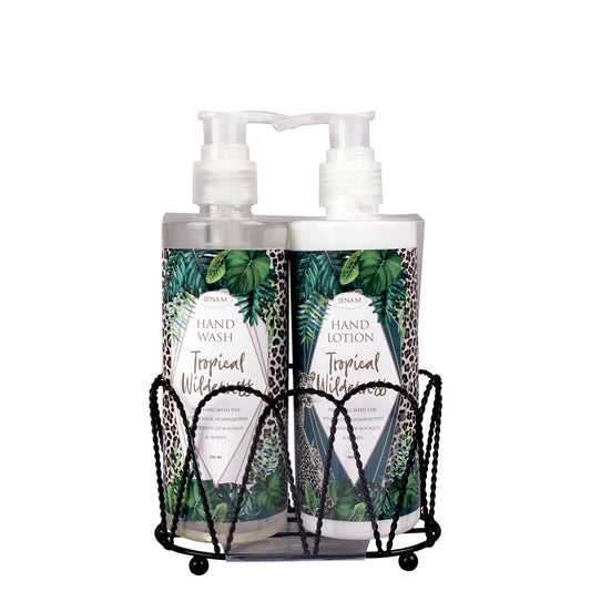 Tropical Wilderness 2 Pack Caddy (260ml Hand Wash & 260ml Hand Lotion)