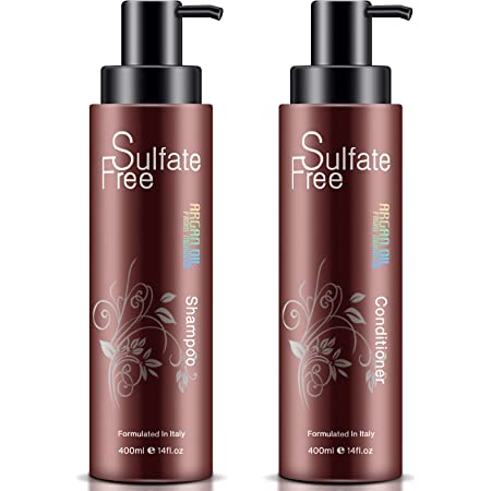 NUSPA Sulfate Free Argan Oil Shampoo & Conditioner Set - 400ml